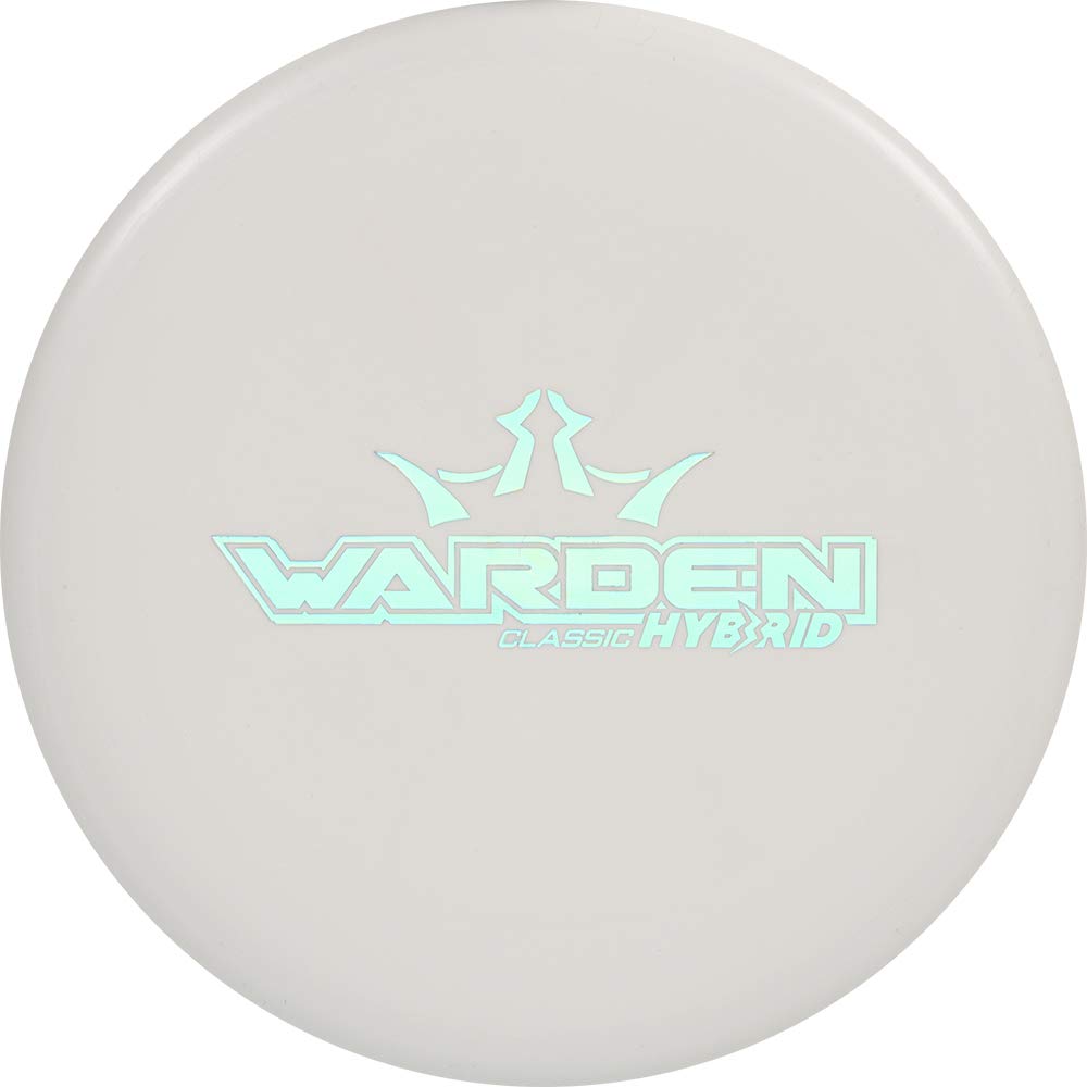 Dynamic Discs Warden putter side view, limited edition classic hybrid plastic durability.