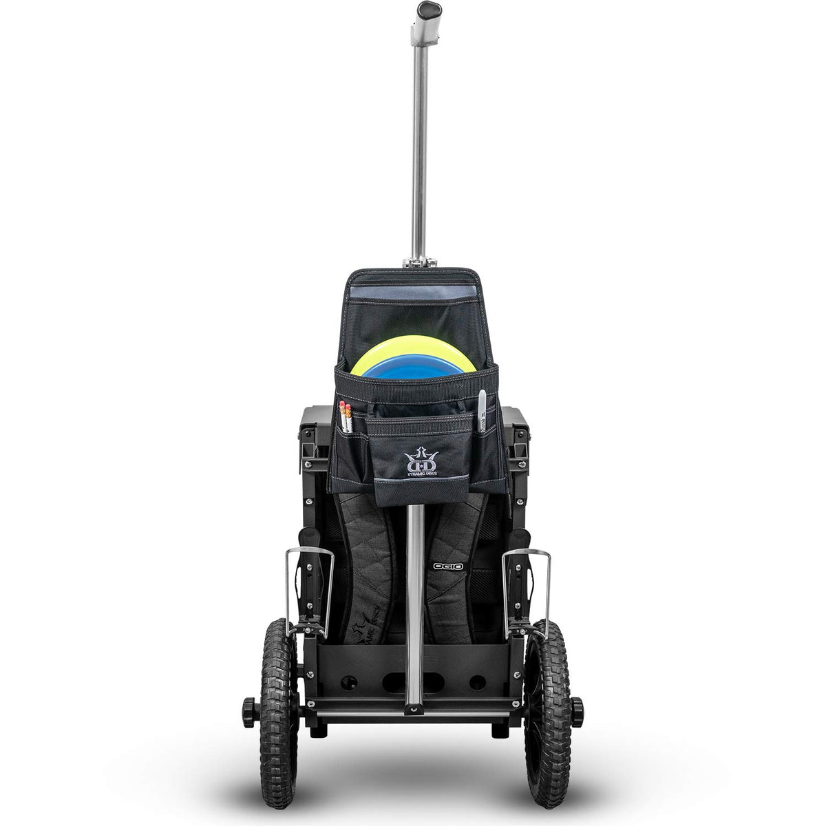 Dynamic Discs ZUCA Cart Putter Pouch carries two discs with space for phone and snacks