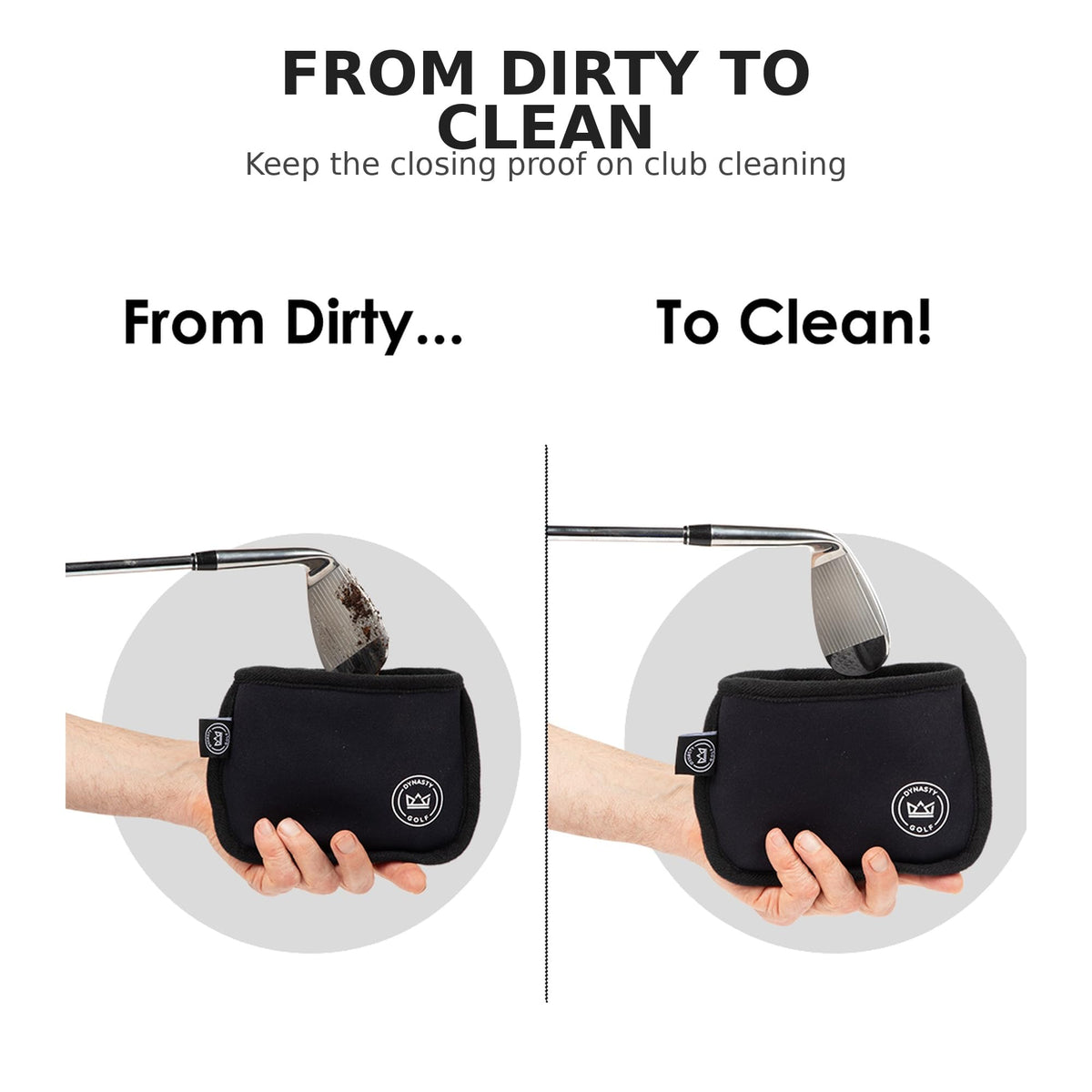 Dynasty Golf compact design fits easily in your golf bag