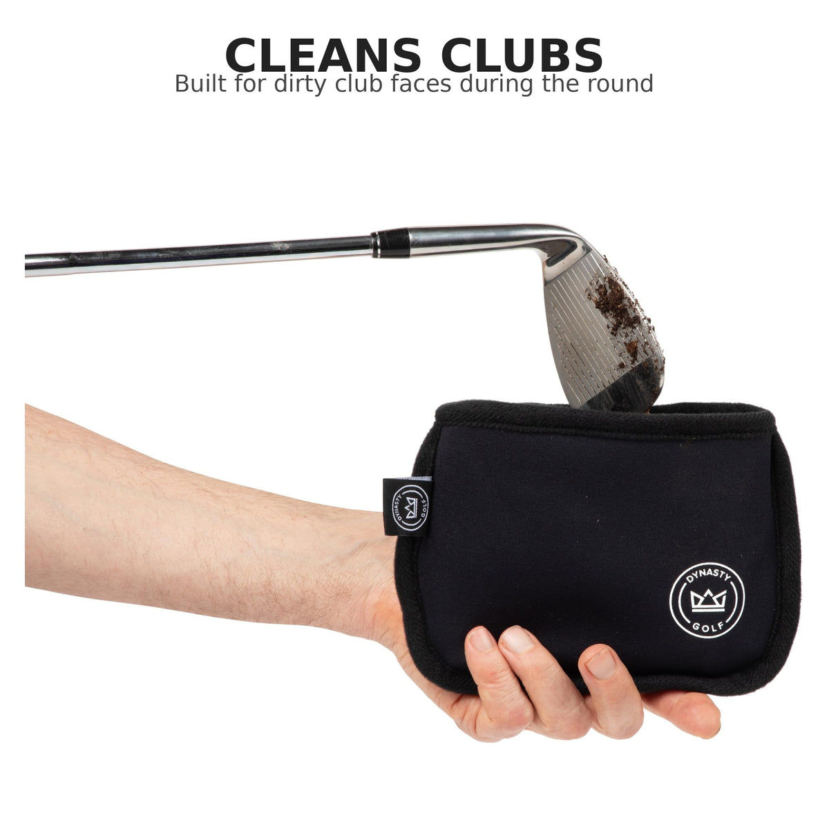 Dynasty Golf waffle towel interior scrubs club faces and grooves