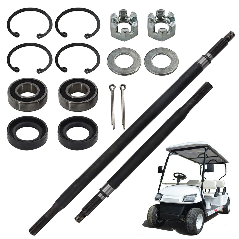 DYRDINSHOW RXV rear axle shaft driver side, durable replacement for EZGO electric carts.