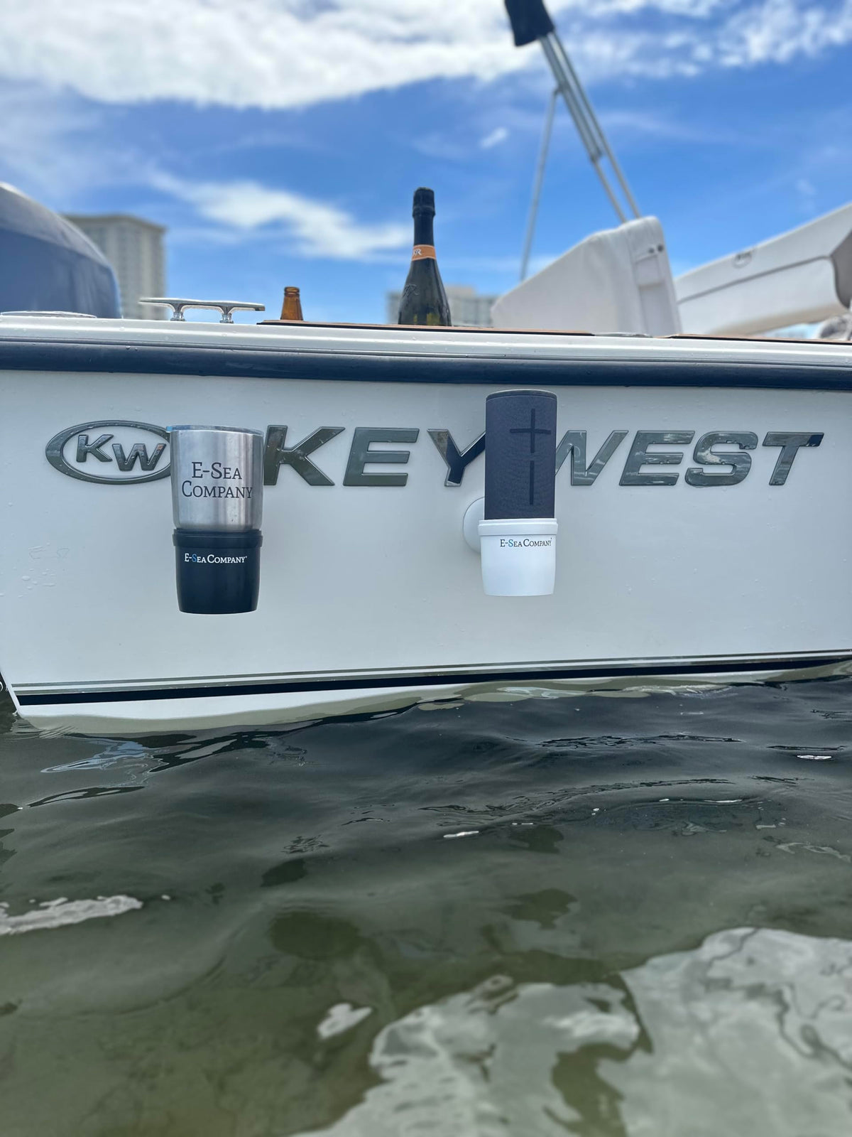 E-Sea heavy-duty suction mount grips 50lbs on kayak.