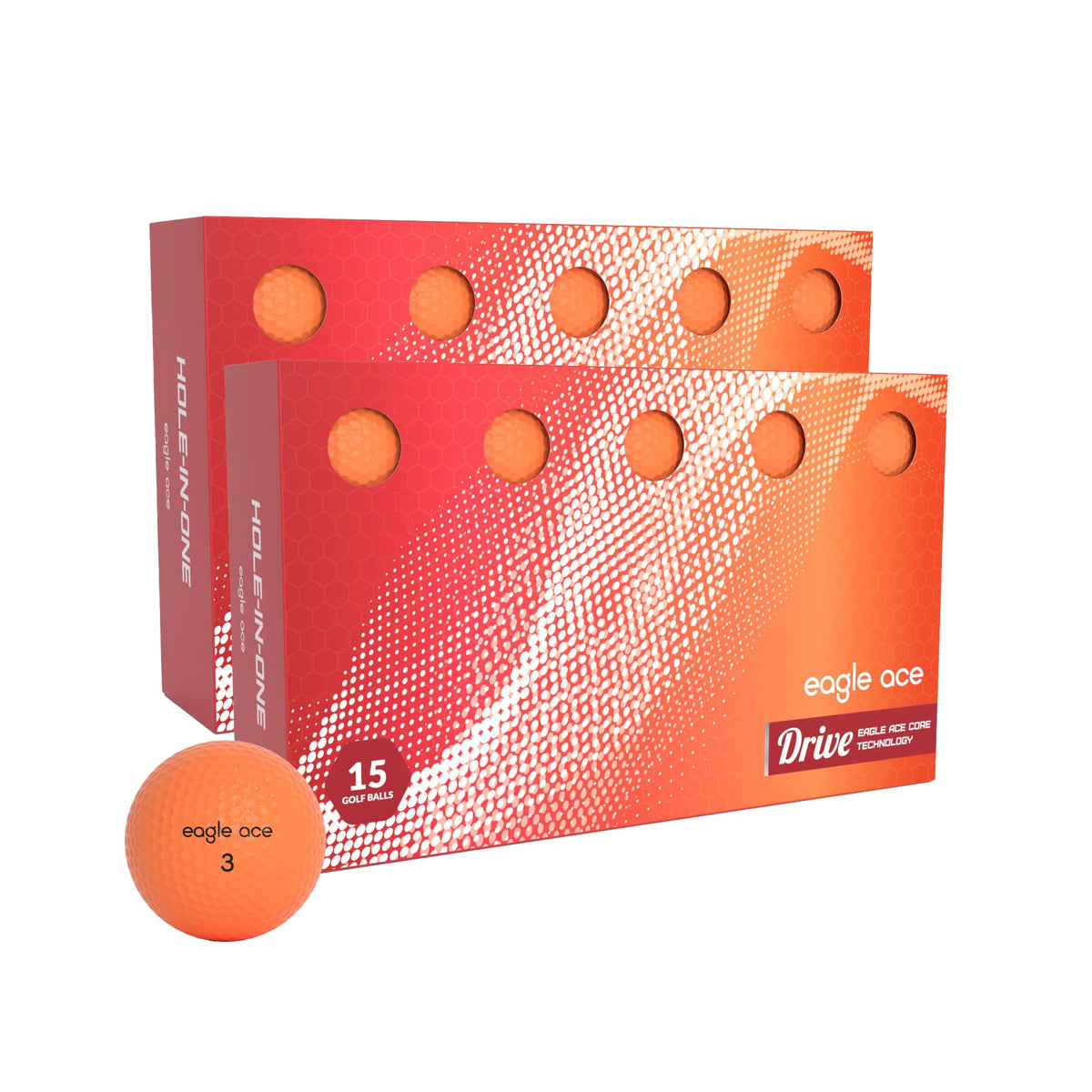 EAGLE ACE Drive ball with 2 layer lithium Surlyn cover for durable distance
