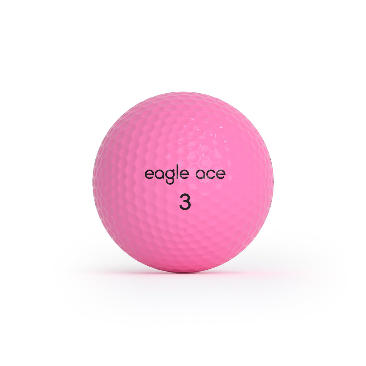 Eagle Ace Drive features aerodynamic dimples improving lift and reducing drag for longer shots