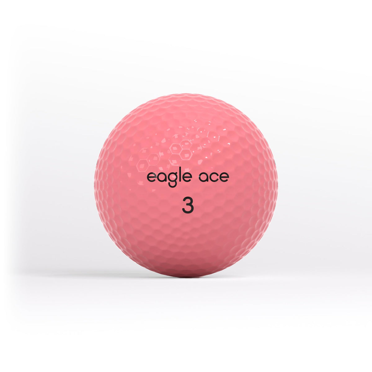 Eagle Ace Drive ball features aerodynamic dimple design for higher lift and lower drag.