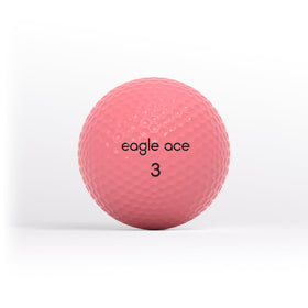 Eagle Ace Drive ball features aerodynamic dimple design for higher lift and lower drag.