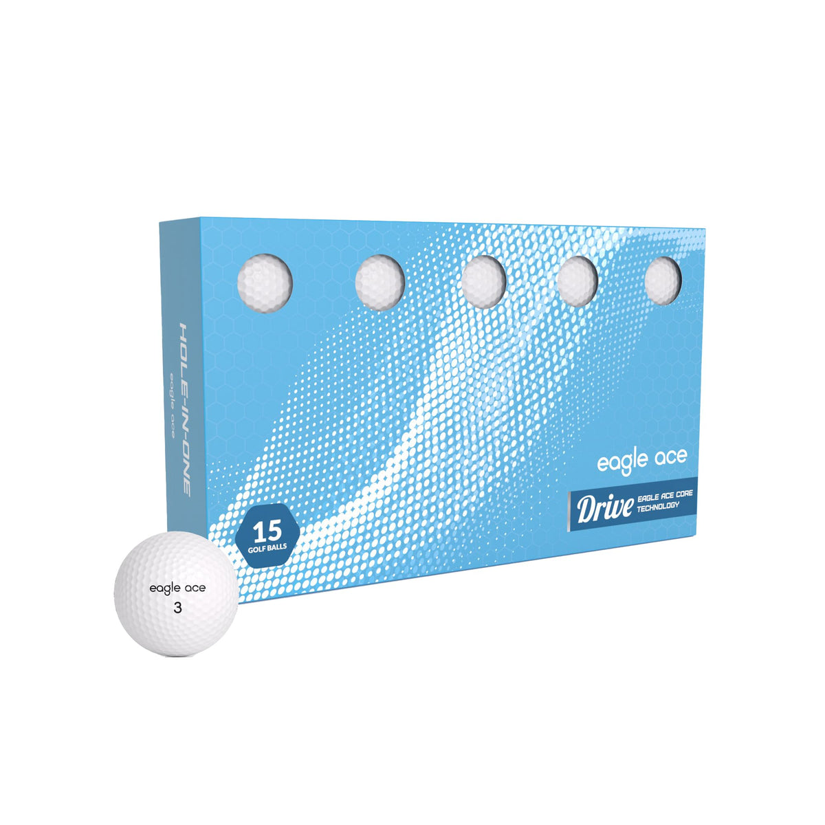 Eagle Ace Drive with Dupont Surlyn cover supports spin around the green.