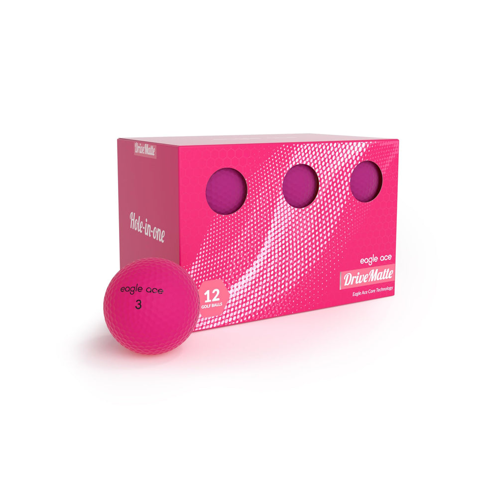 Eagle Ace DriveMatte ball with two-layer cover for enhanced durability and greenside spin.