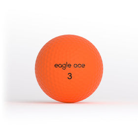 Eagle Ace DriveMatte aerodynamic dimples reduce drag for longer, straighter shots.
