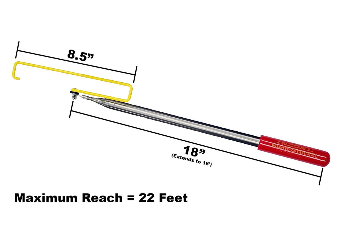 InZone Kwik-Stik XXL hoop head adjusts for reaching high branches.
