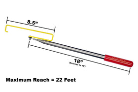 InZone Kwik-Stik XXL hoop head adjusts for reaching high branches.