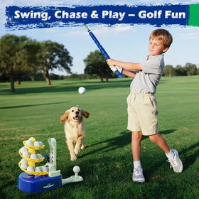 EagleStone Toddler Golf Set compact design fits small spaces and yards.