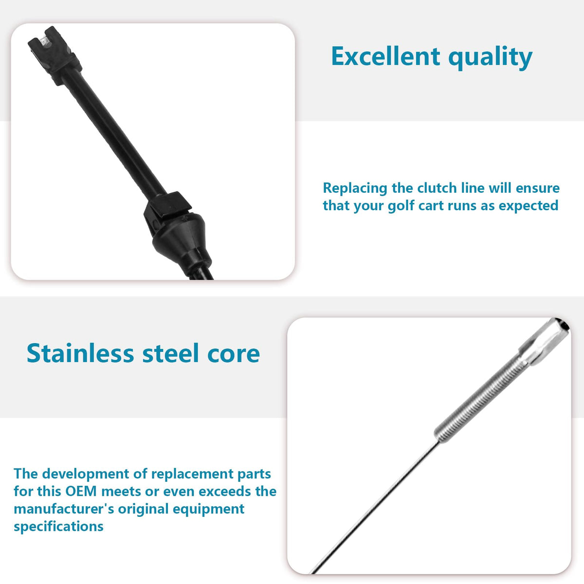 Earthtec throttle cable with reference numbers 14302-G1 and 23639-G1 for compatibility.