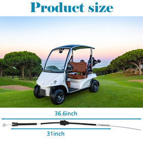 EZGO Marathon throttle cable installation by Earthtec, quick fit and routing.