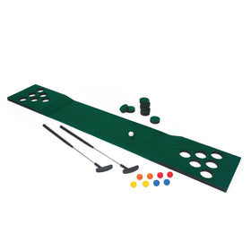 EastPoint 3-in-1 Par Pong Golf Putting Green for versatile play in garden and living room.
