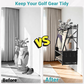 Eastrexon Golf Bag Organizer ten-hook section for accessories like hats