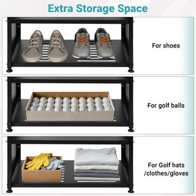 Eastrexon Golf Bag Organizer sturdy steel frame and durable build