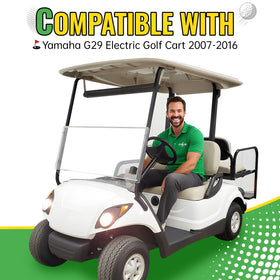 Easy installation without tools for quick setup on Yamaha G29 Drive2 carts.