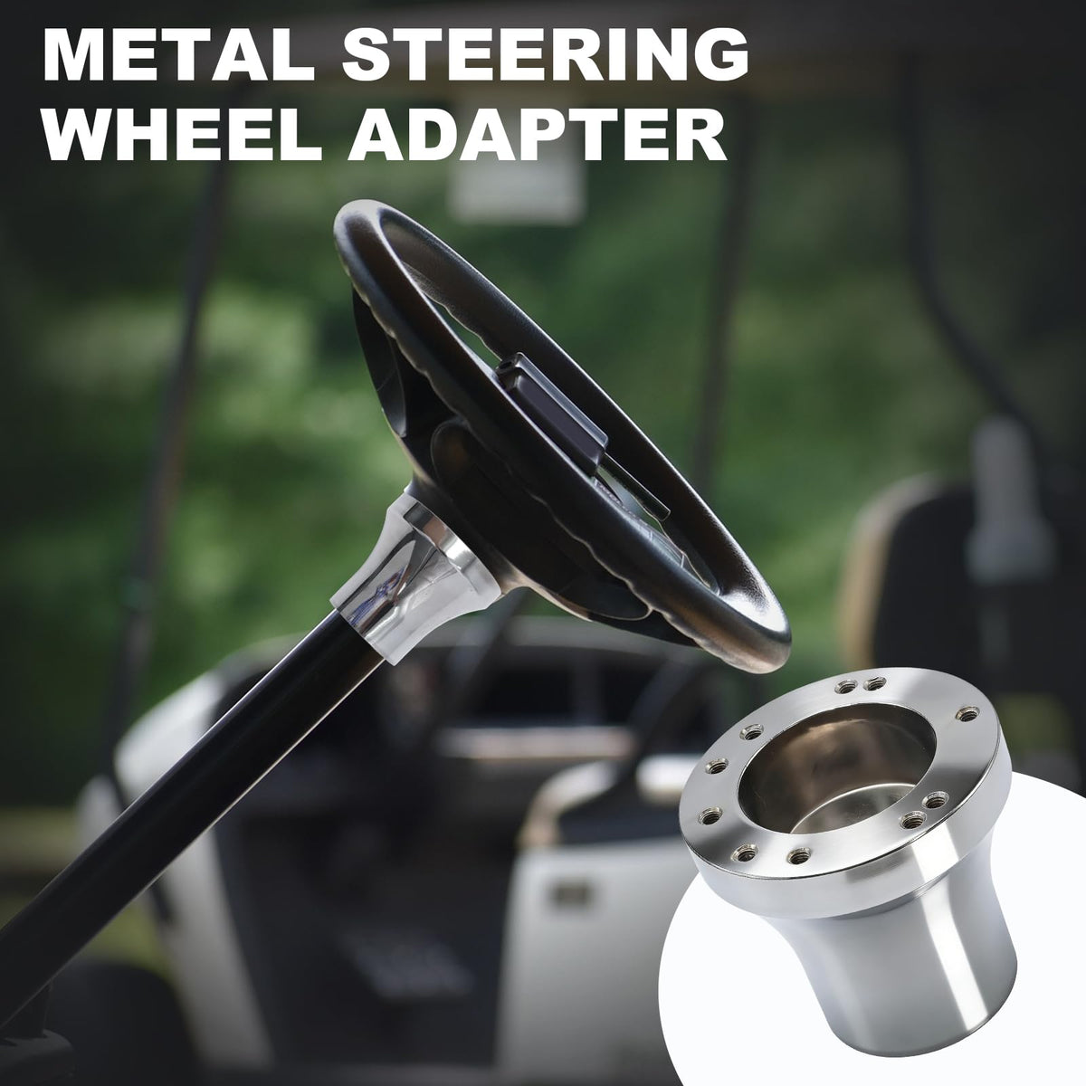EATAKWARD silver finish upgrades your golf cart aesthetics.
