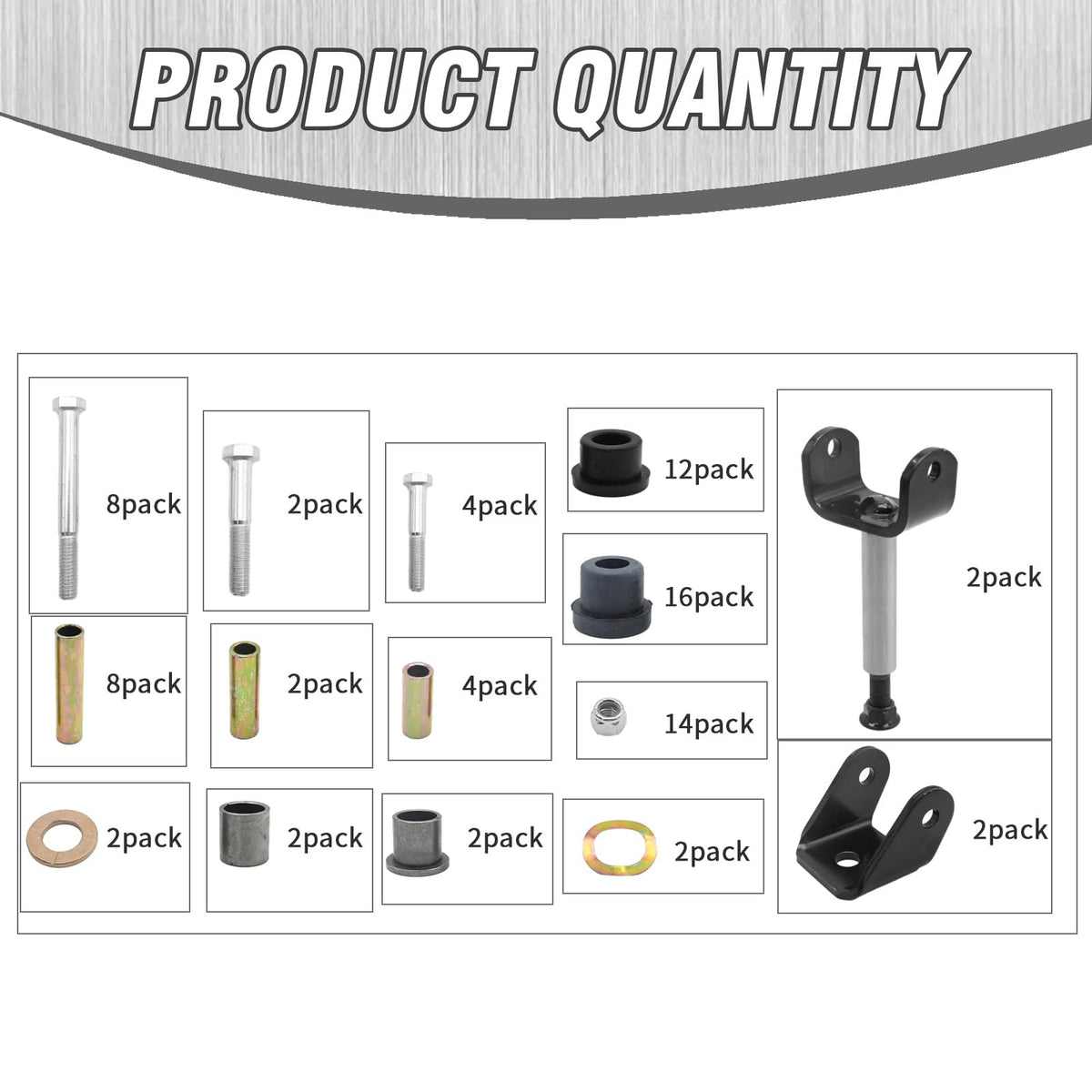 EATAKWARD front suspension and rear leaf bushings promote balanced ride quality.