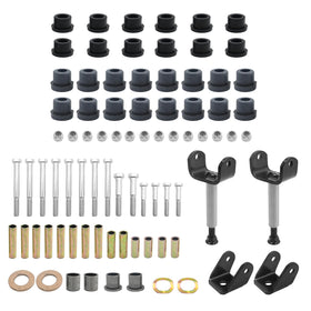 EATAKWARD golf cart repair bushing kit front and rear view for Club Car DS reliability.