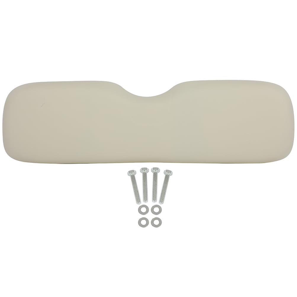 ECCPP golf cart front seat back cushion assembly in white, ready-to-install for EZGO RXV