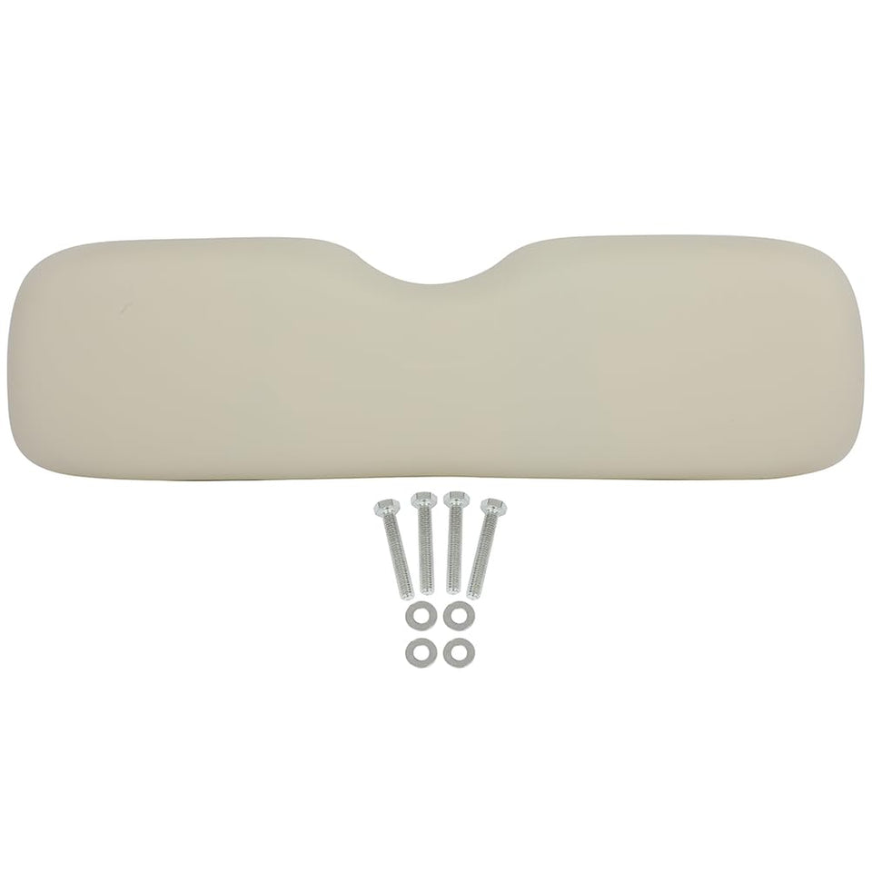 ECCPP golf cart front seat back cushion assembly in white, ready-to-install for EZGO RXV