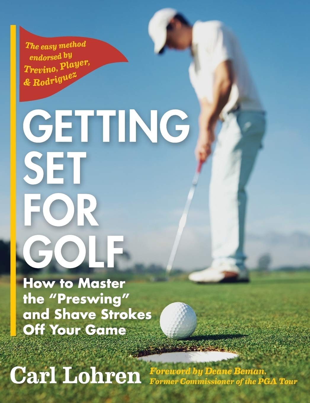 Echo Point Books & Media cover for Getting Set for Golf focusing on preswing setup to improve grip