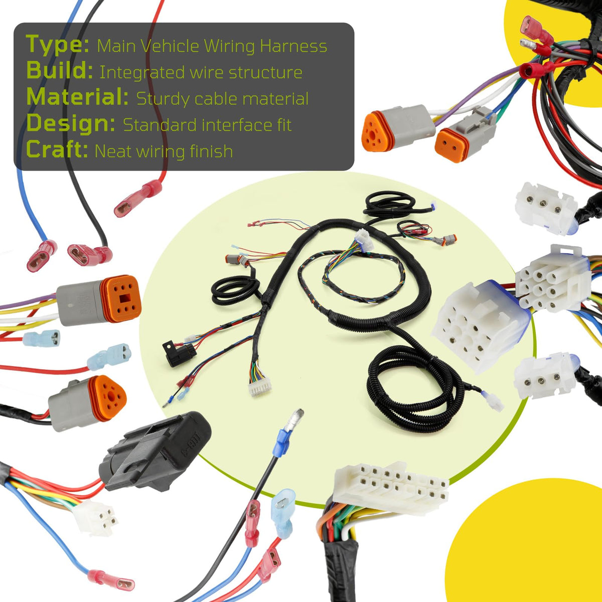 ECOMARK Club Car Precedent 2004 harness ready for plug-and-play replacement