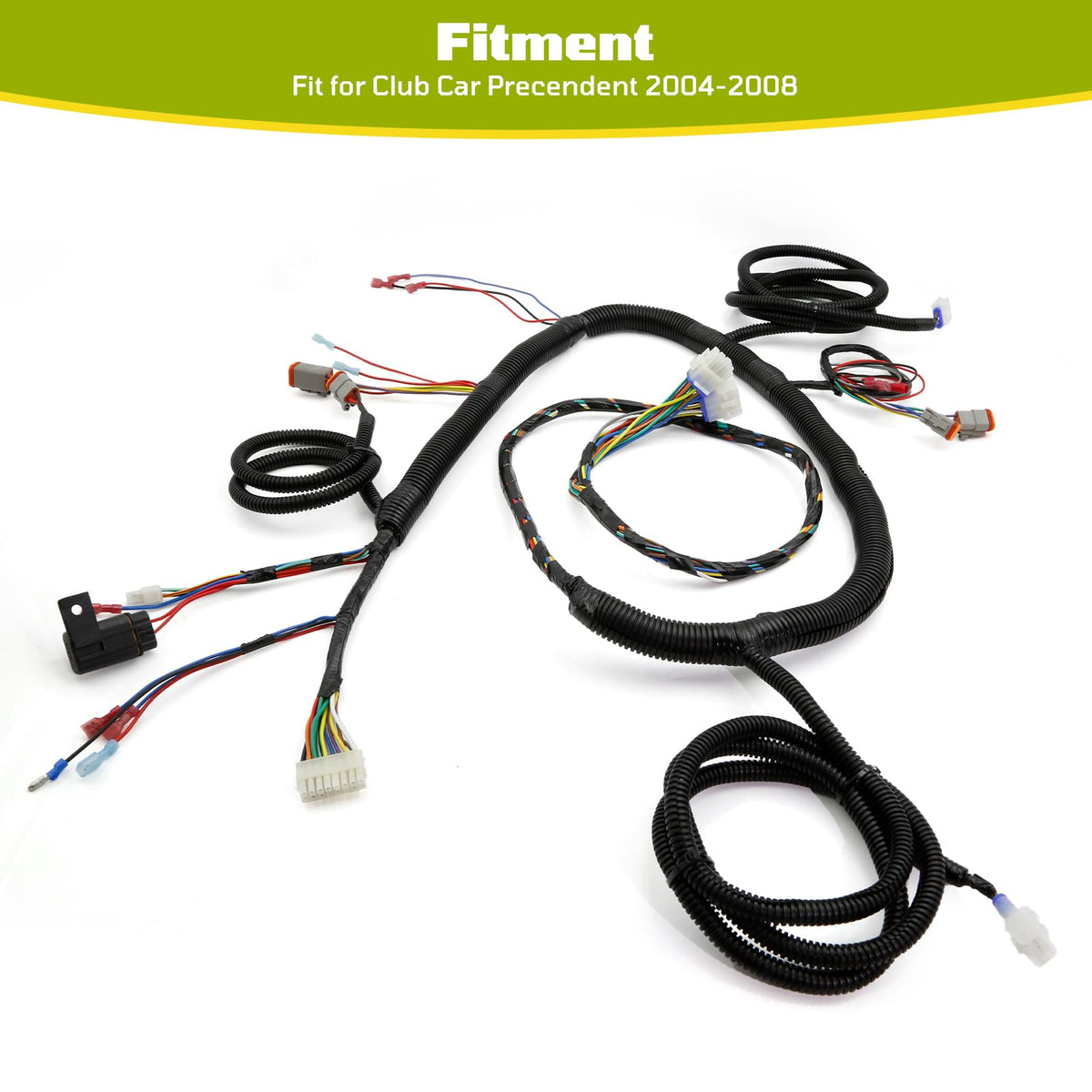 ECOMARK Club Car Precedent 2005 harness with rugged connectors for easy upgrade