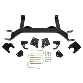 ECOTRIC 5-inch drop axle lift kit outdoor-use setup on golf cart.
