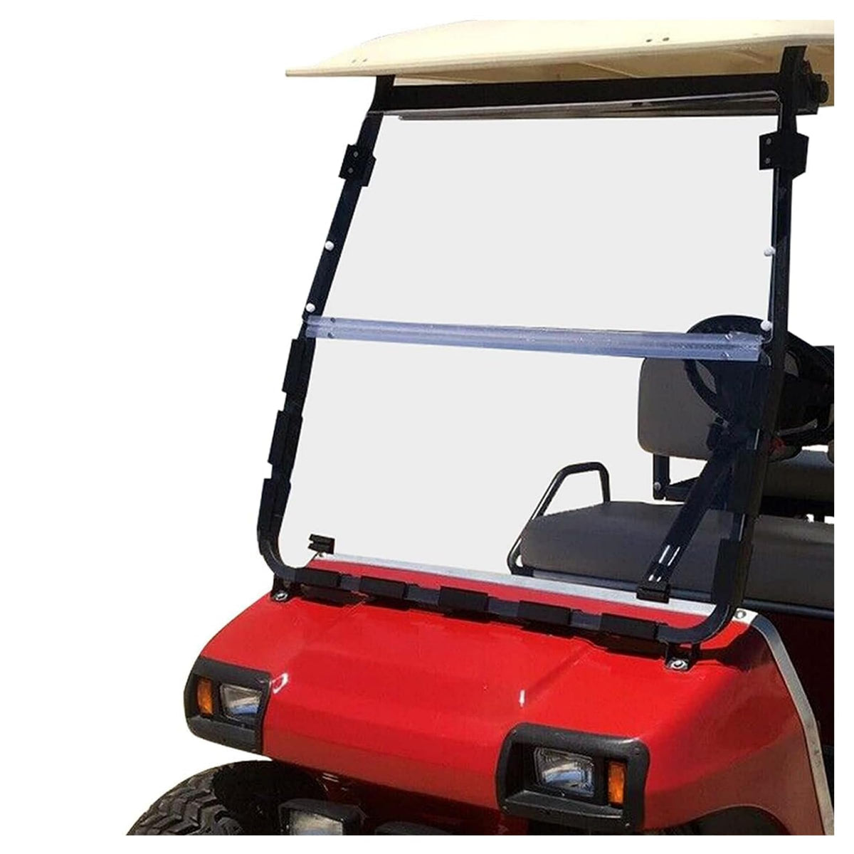 ECOTRIC clear windshield for Club Car DS front view improves visibility