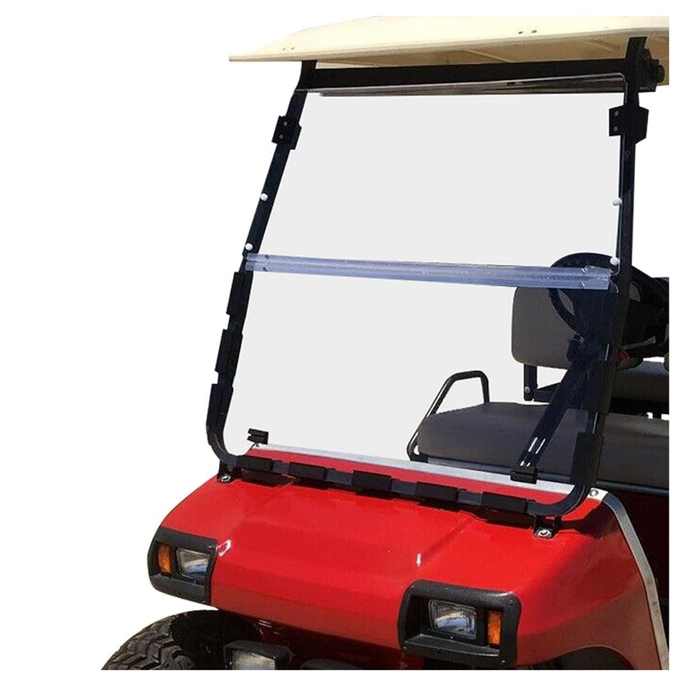 ECOTRIC clear windshield for Club Car DS front view improves visibility