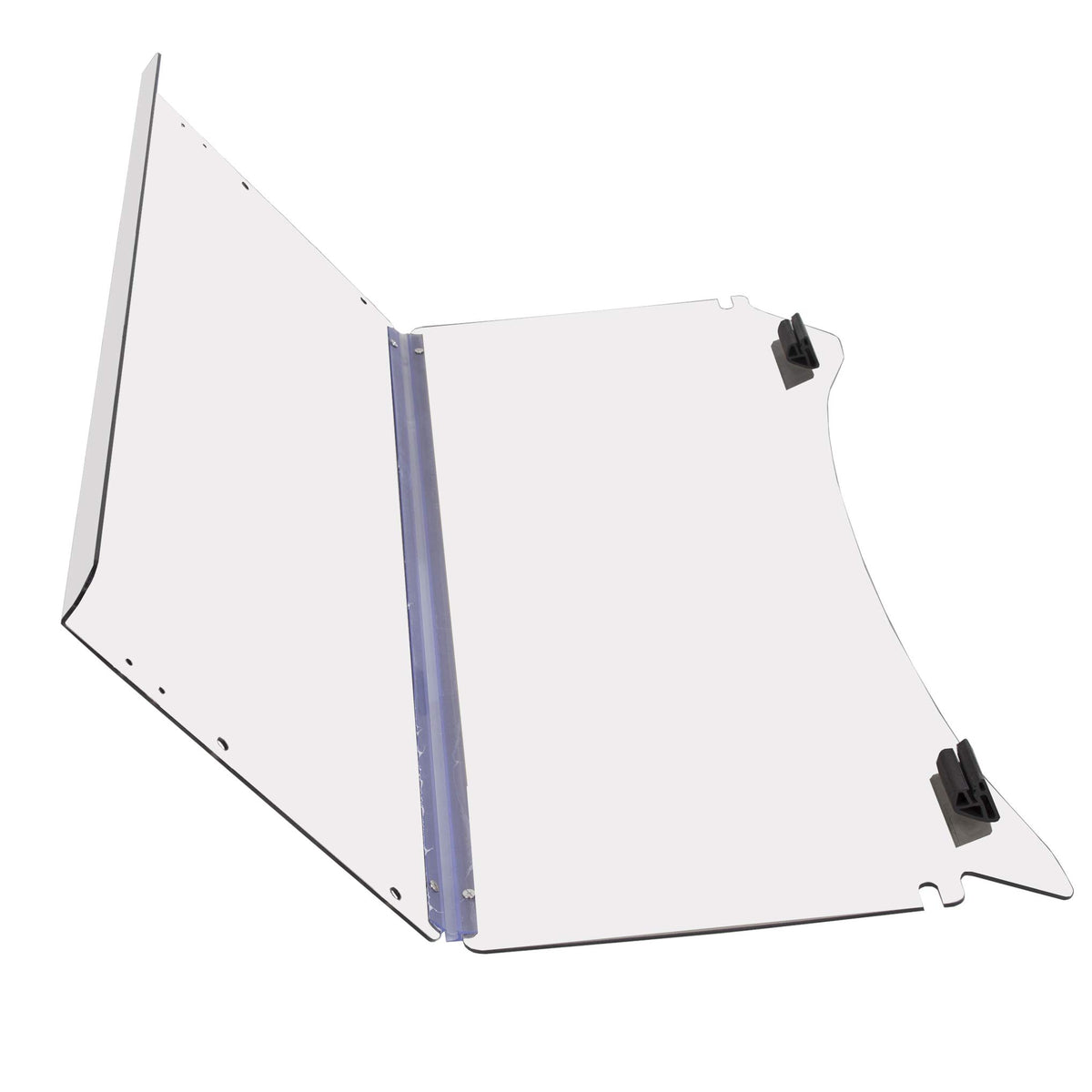 ECOTRIC clear folding windshield on Club Car Precedent improves visibility and safety