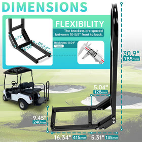 ECOTRIC golf cart grab bar installation for quick, sturdy mounting.