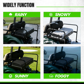 ECOTRIC golf-cart-interior-comfort shows a warmer, stylish cabin boost.