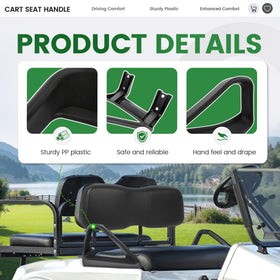 ECOTRIC PP plastic construction withstands sun and rain for outdoor golf cart use