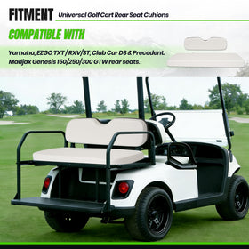 ECOTRIC rear seat backrest white provides added support for passengers.