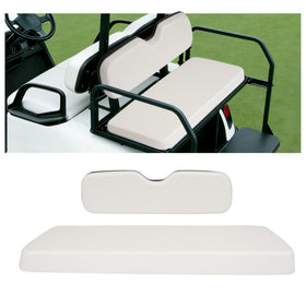 ECOTRIC rear seat bottom white for golf carts enhances rider comfort.