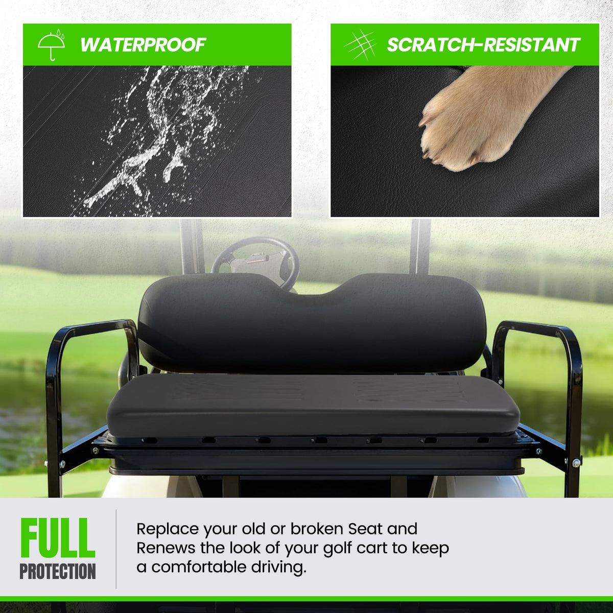 ECOTRIC high-density-foam-interior delivers cushioned comfort during long drives.