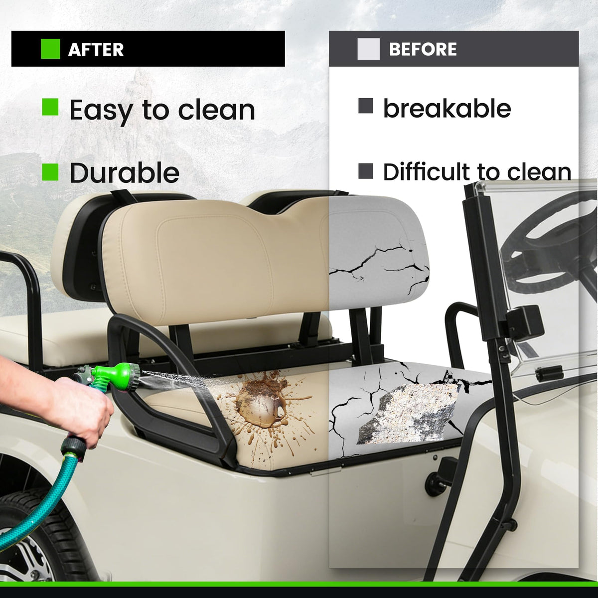 ECOTRIC high-quality plastic construction supports durable, stable riding.