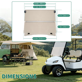 ECOTRIC impact-resistant PC windshield withstands daily use without yellowing.