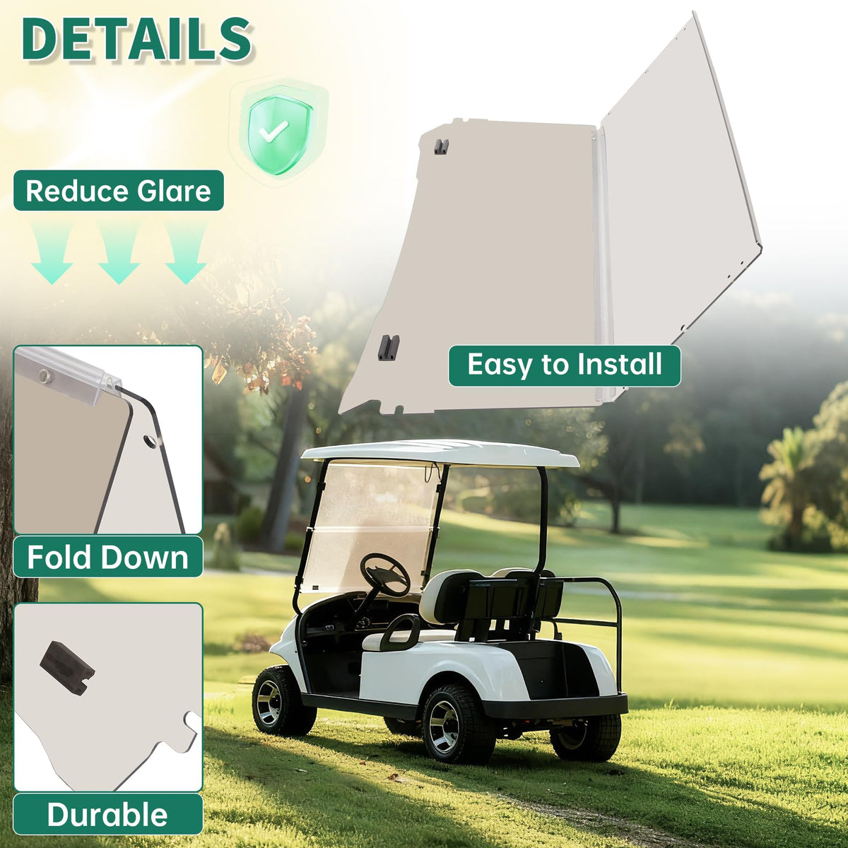 ECOTRIC no-drilling design preserves cart structure during installation.