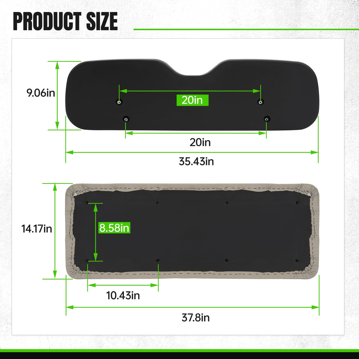 ECOTRIC seat cover is durable and easy to clean for daily use