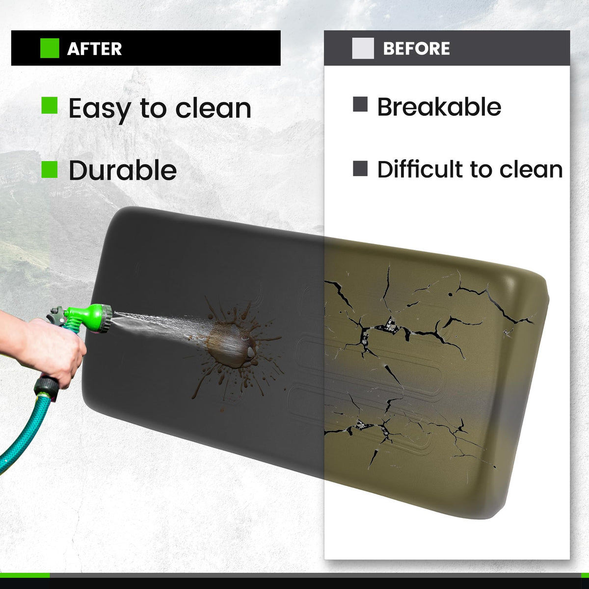ECOTRIC seating-package-contents includes one cushion for quick upgrade.