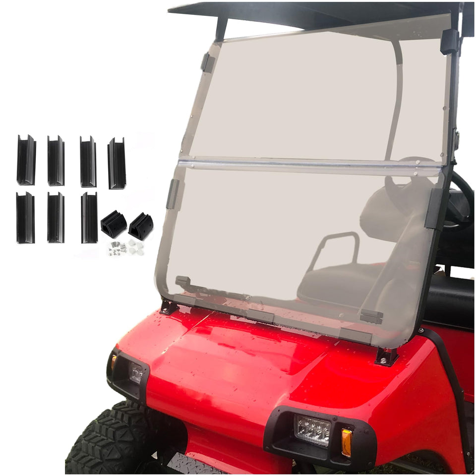 ECOTRIC tinted windshield for Club Car DS 2000.5+ enhances visibility.