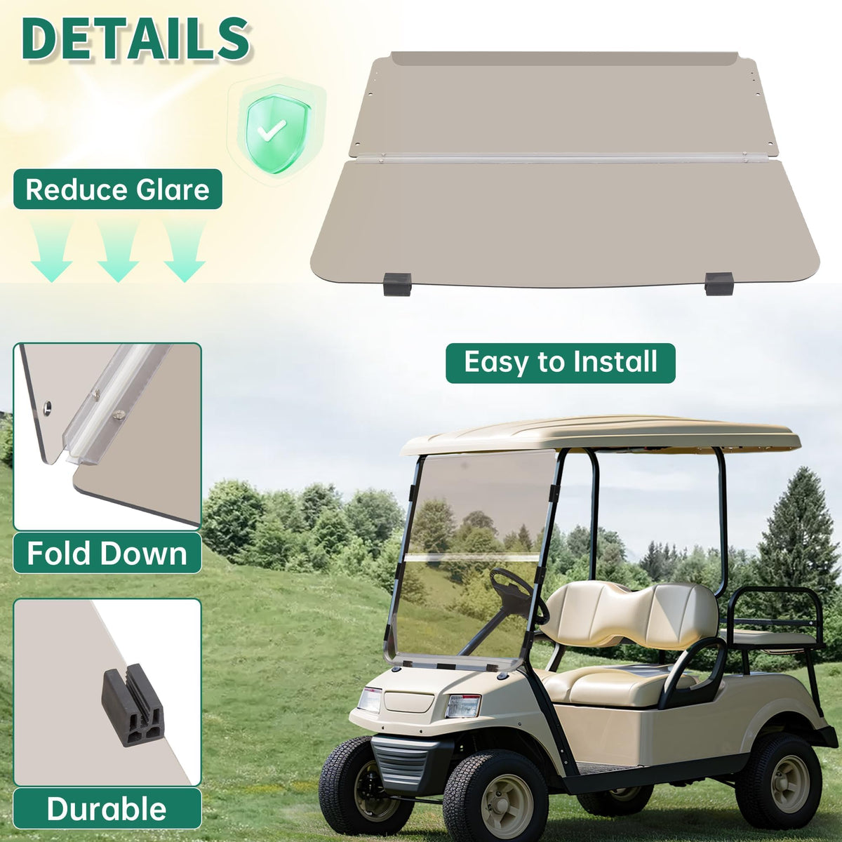 ECOTRIC polished edges provide a clean, finished look.