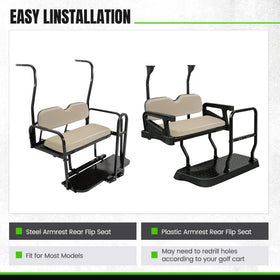 ECOTRIC universal rear seat fit adapts to multiple models