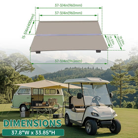 ECOTRIC windshield with clip-fold mechanism for easy adjustment