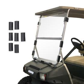 ECOTRIC clear windshield for Club Car DS improves visibility and protection during rides